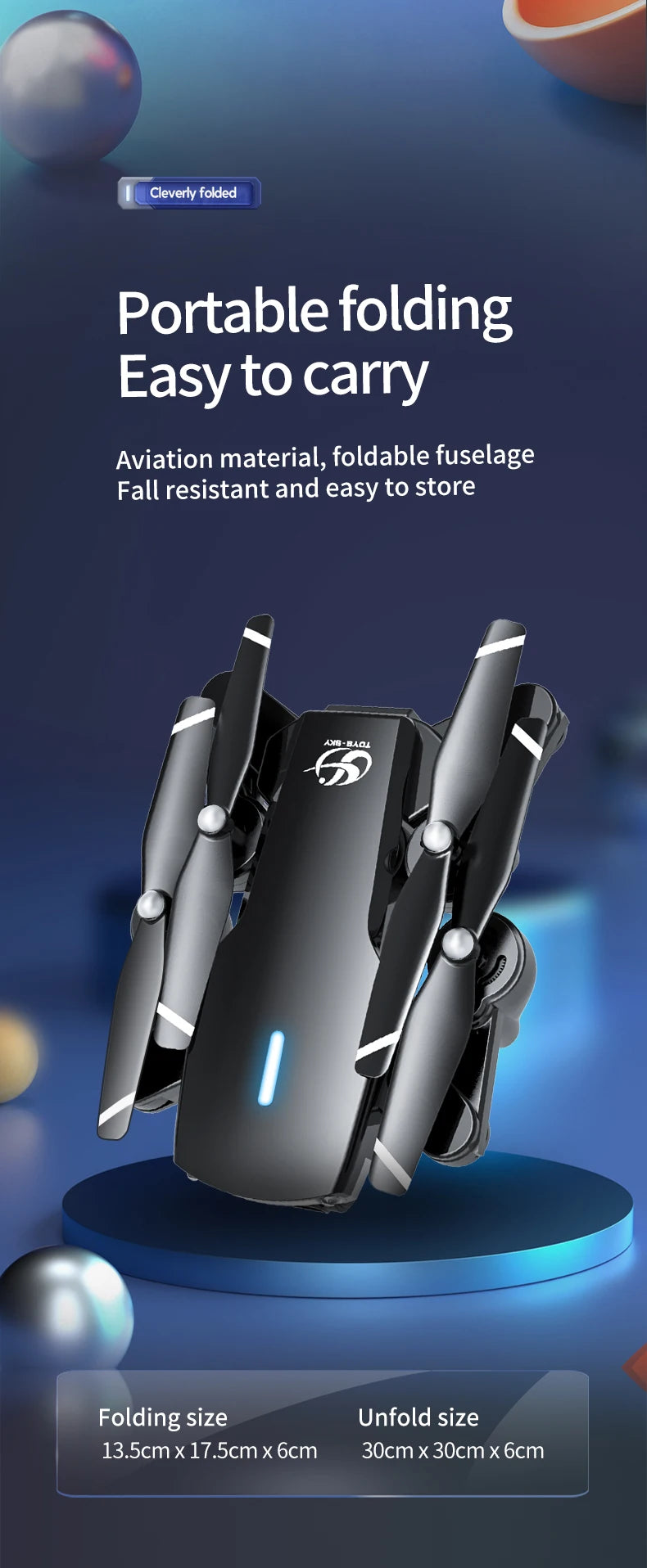 S169 الطائرة بدون طيار - كاميرا ESC HD 4K واي فاي FPV كوادكوبتر ألعاب الأطفال RC هليكوبتر لعبة التحكم عن بعد للأطفال 22 S169 Drone, cleverly folded portable folding easy to carry aviation material, foldable fuse