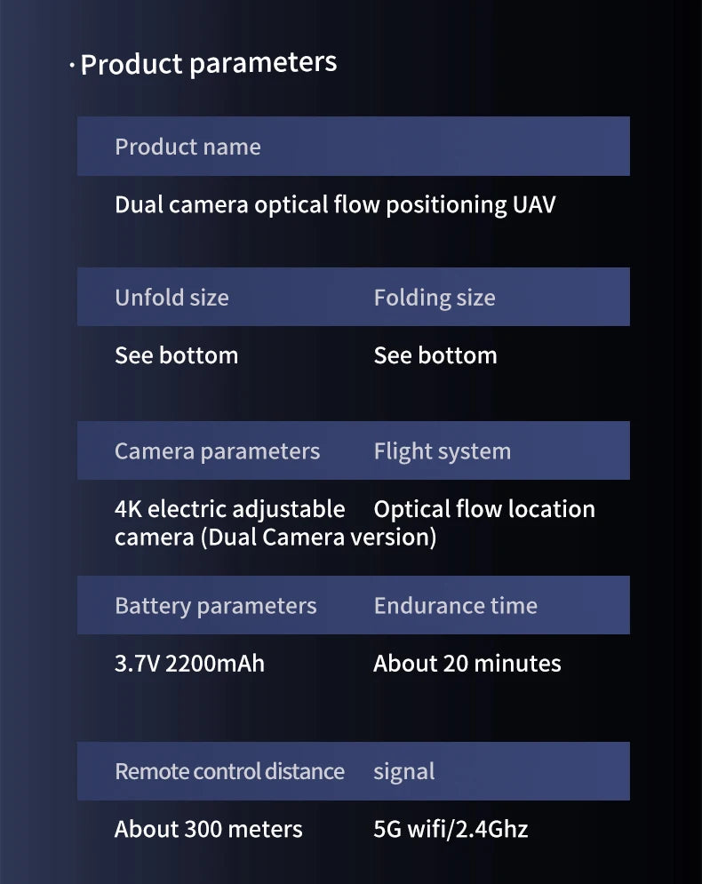 S169 الطائرة بدون طيار - كاميرا ESC HD 4K واي فاي FPV كوادكوبتر ألعاب الأطفال RC هليكوبتر لعبة التحكم عن بعد للأطفال 35 S169 Drone, 4k electric adjustable optical flow location camera (dual camera version)