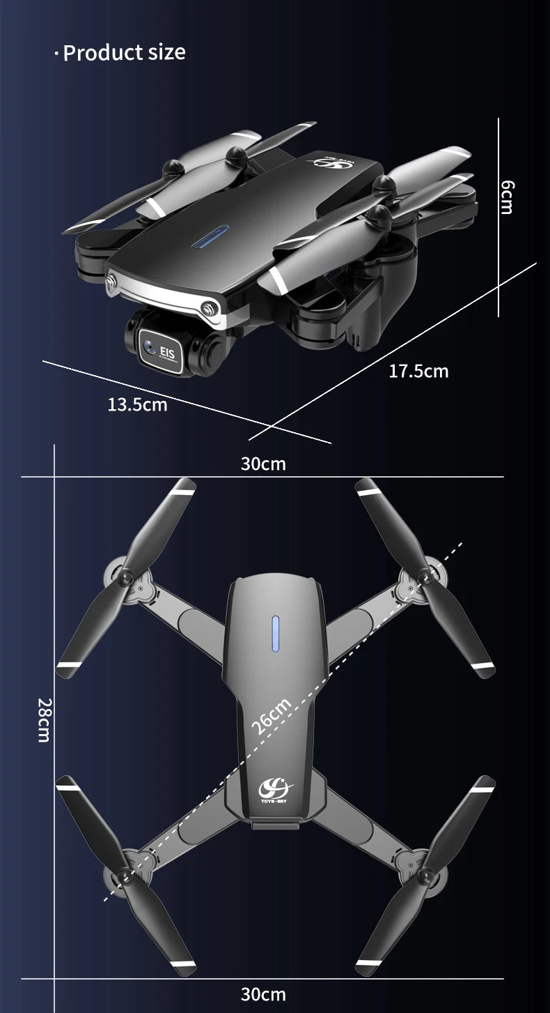 S169 الطائرة بدون طيار - كاميرا ESC HD 4K واي فاي FPV كوادكوبتر ألعاب الأطفال RC هليكوبتر لعبة التحكم عن بعد للأطفال 36 S169 Drone - ESC Camera