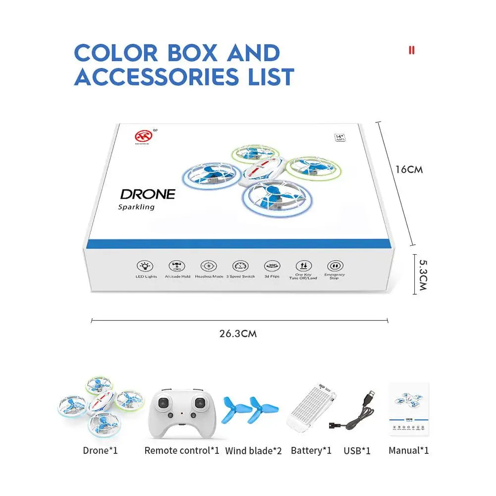 2.4G Remote Control Drone With Le