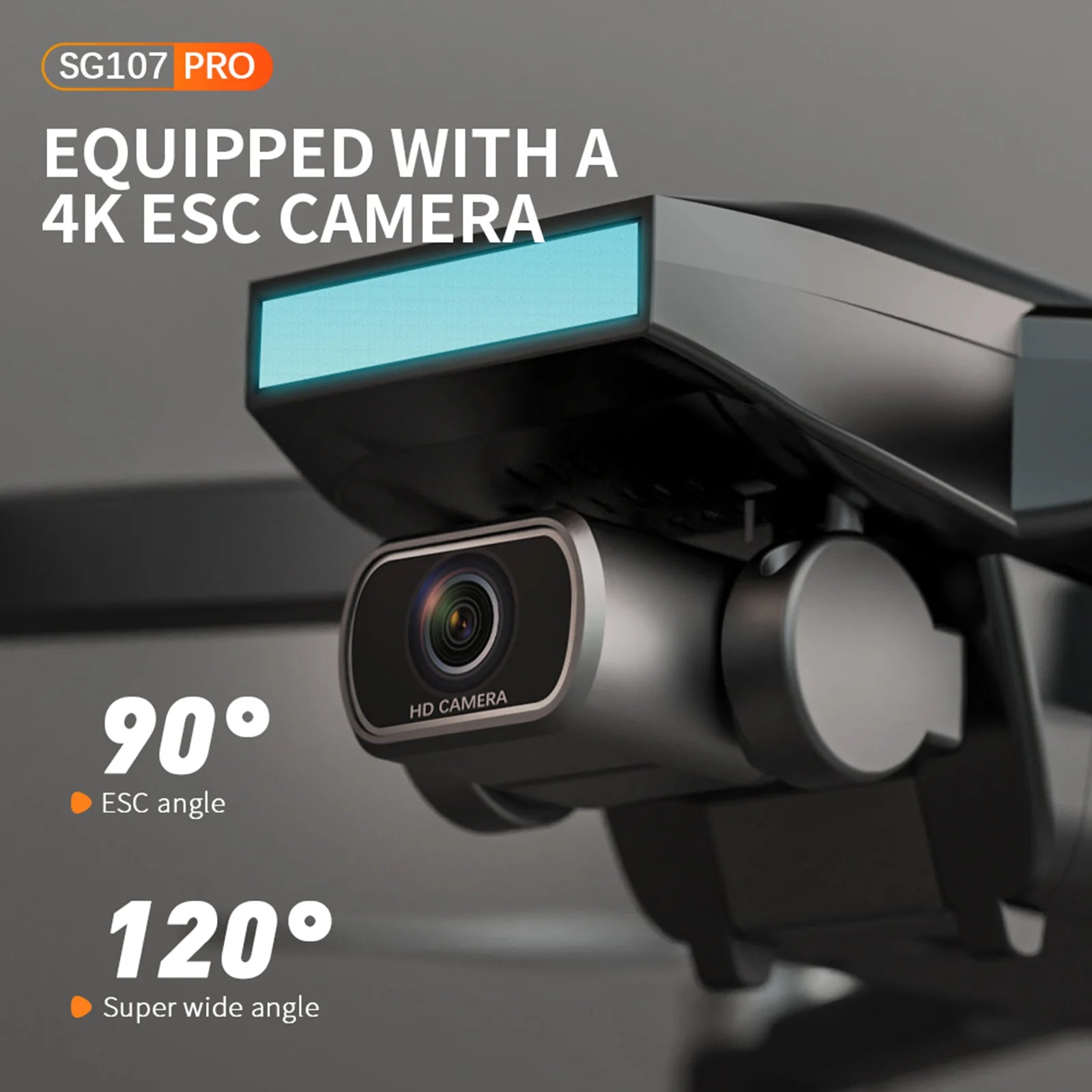 ZLL SG107 Pro Drone - GPS 4K HD كاميرا مزدوجة FPV محرك بدون فرشاة RC كوادكوبتر 1200 متر مسافة التحكم عن بعد للأولاد والبالغين 15 ZLL SG107 Pro Drone