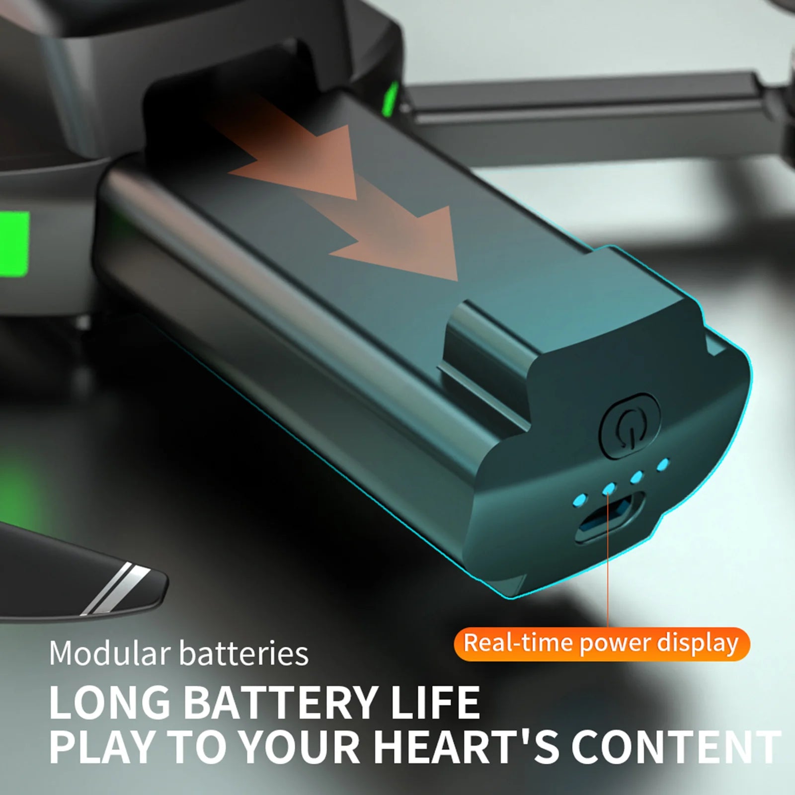 ZLL SG107 Pro Drone, Modular batteries Real-time power display LONG BATTERY