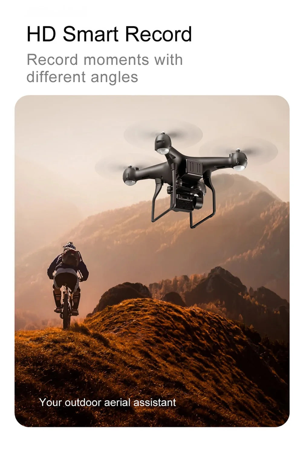 New Remote Control Drone, hd smart record moments with different angles your outdoor aerial assistant