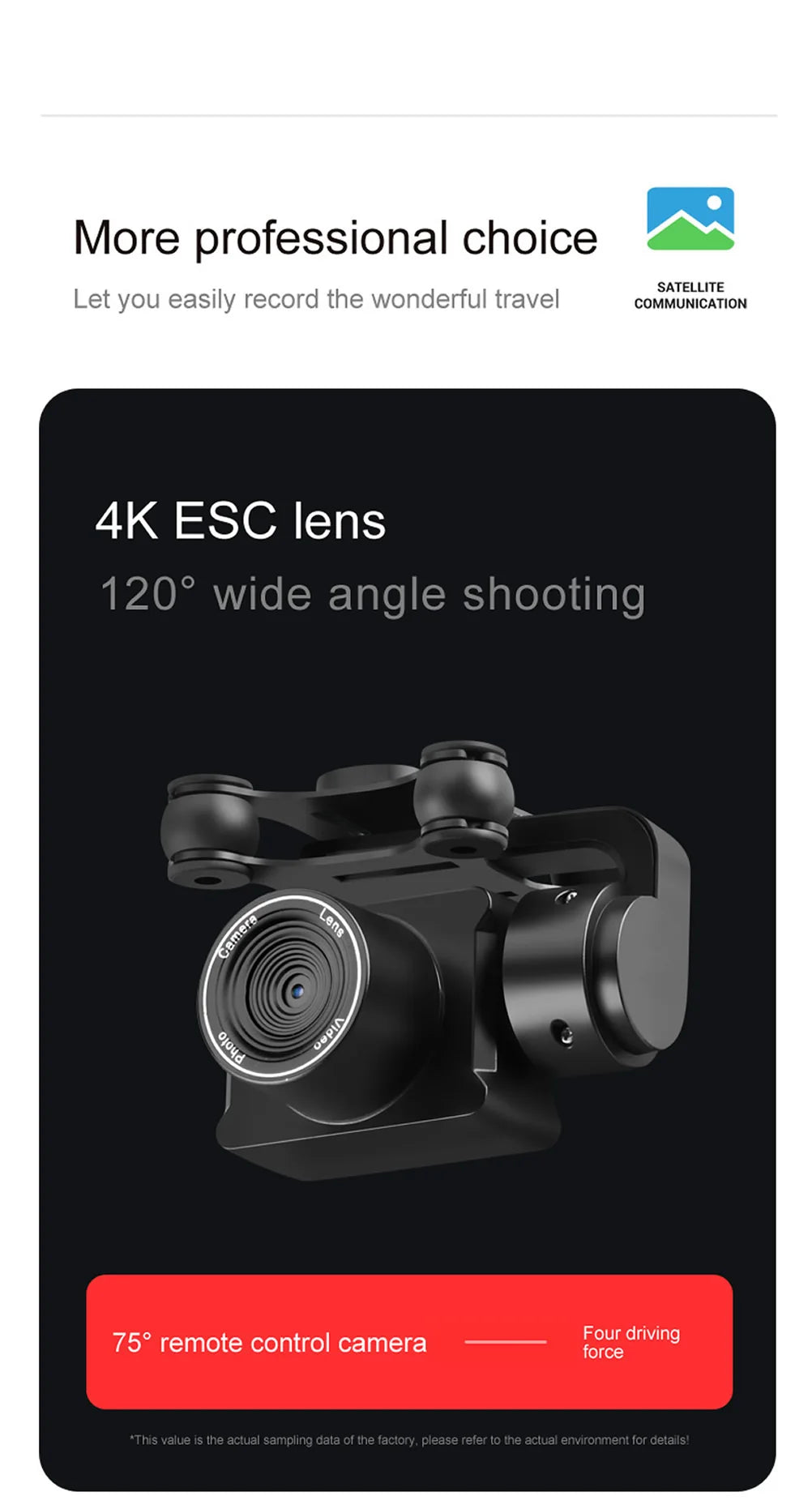 New Remote Control Drone, more professional choice satellite let you easily record the wonderful travel communication 4k