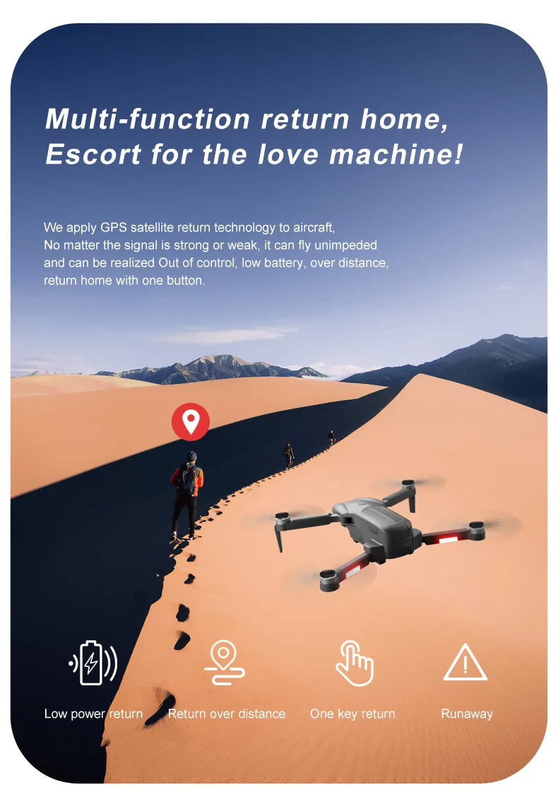 F9 drone, return home with one button low powertreturn return over distance .