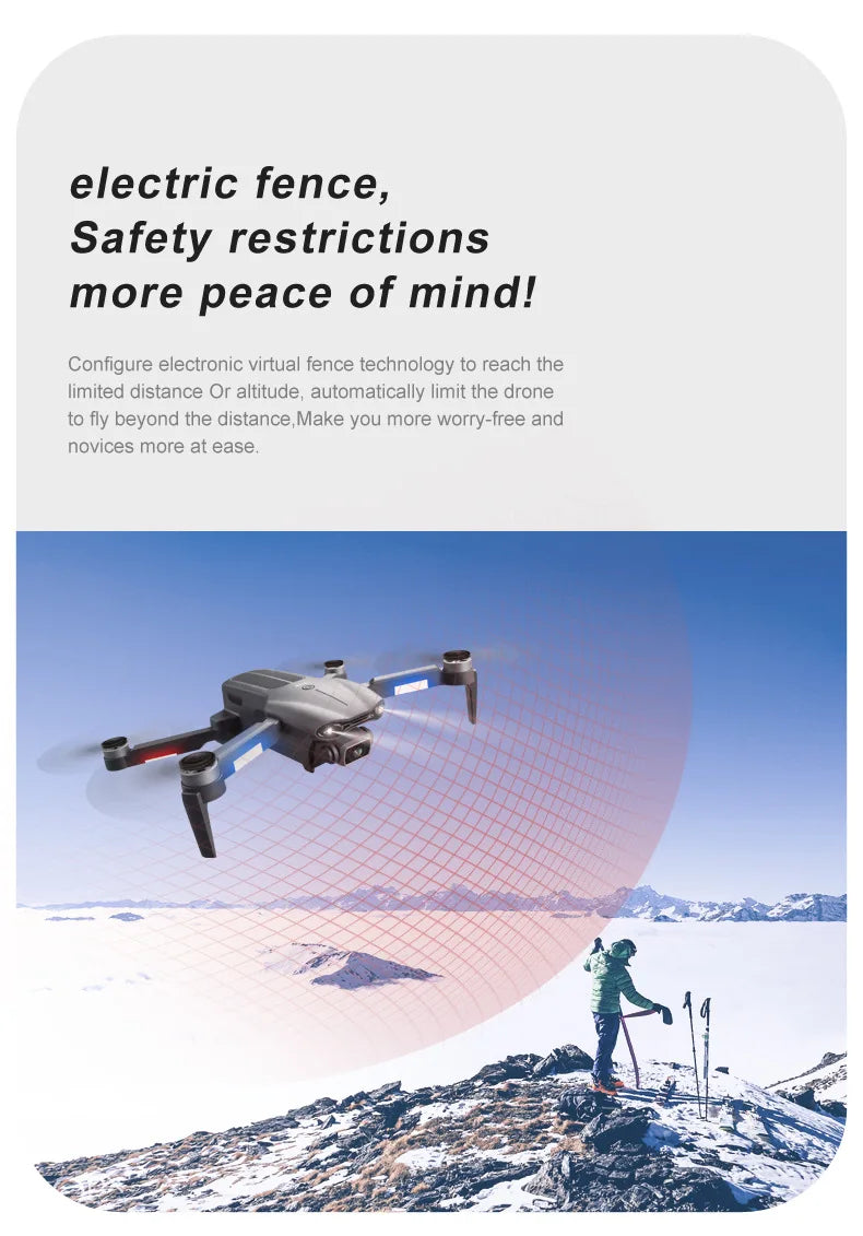 F9 drone, configure electronic virtual fence technology to reach the limited distance or altitude 