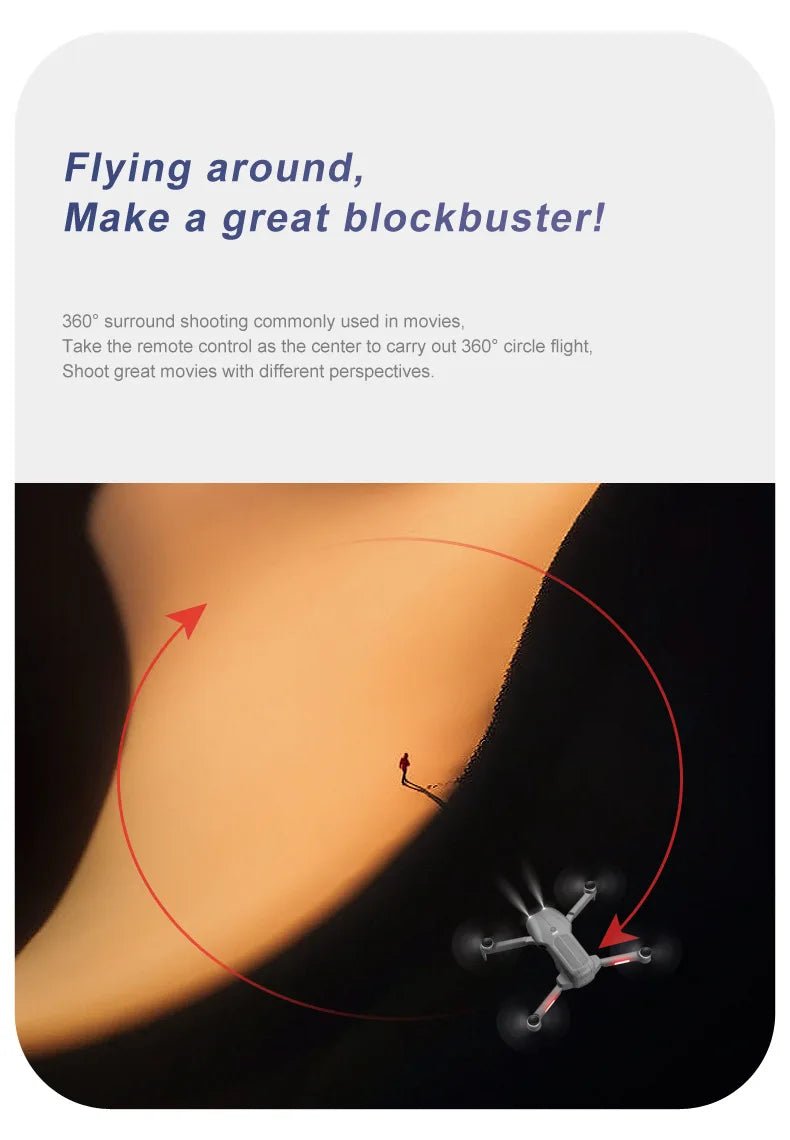 F9 drone, make a great blockbusterl 360" surround shooting commonly used