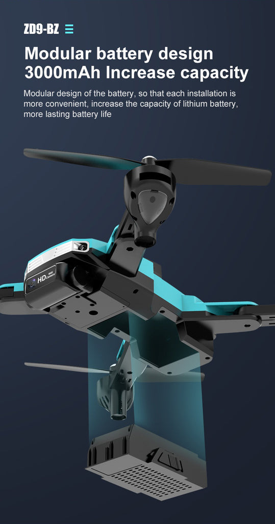 ZD9 Drone, 209-bz modular battery design 300omah increase