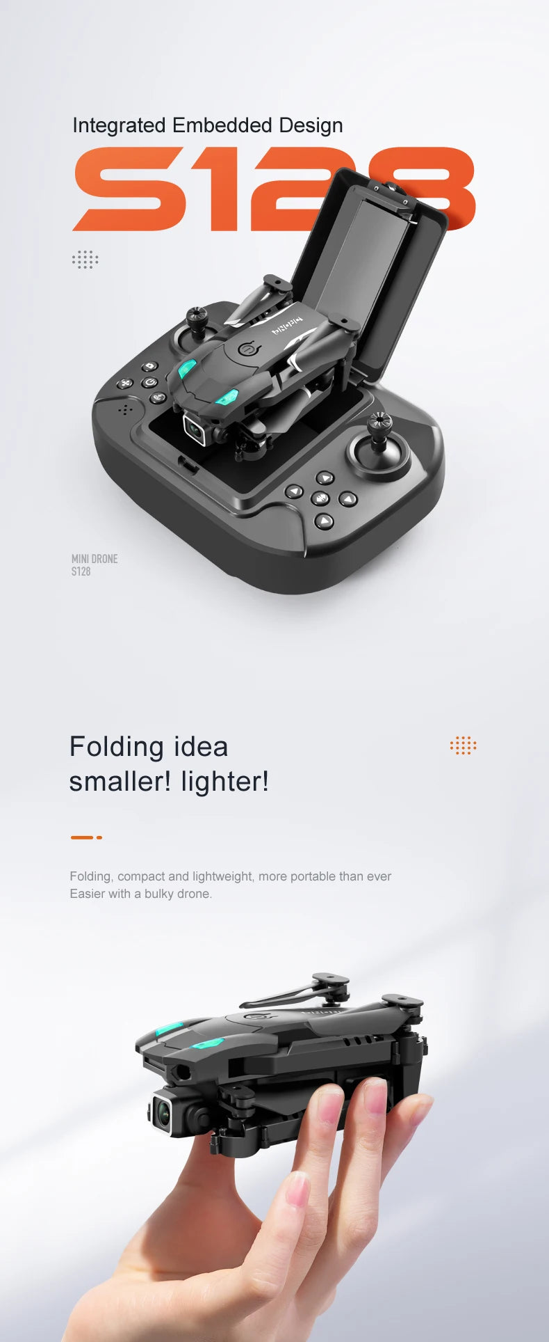 S128 Drone, s12 mini drone 5128 folding idea smaller! lighterl folding