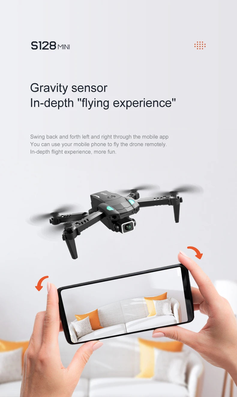 S128 Drone, s128mini gravity sensor in-depth "flying