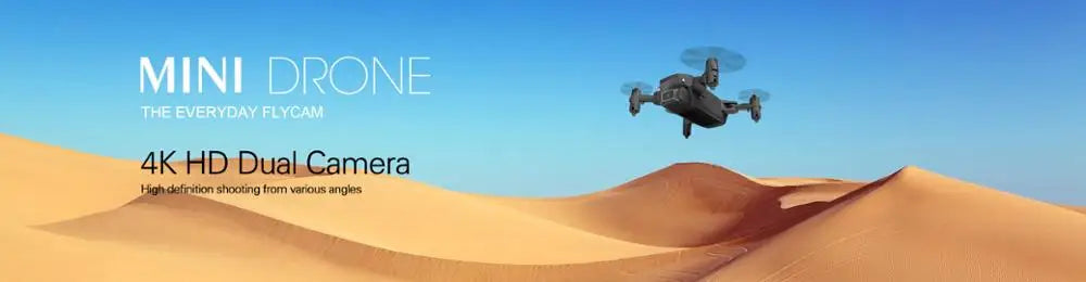 UFO Drone, mini drone the everyday flycam 4k hd dual camera high