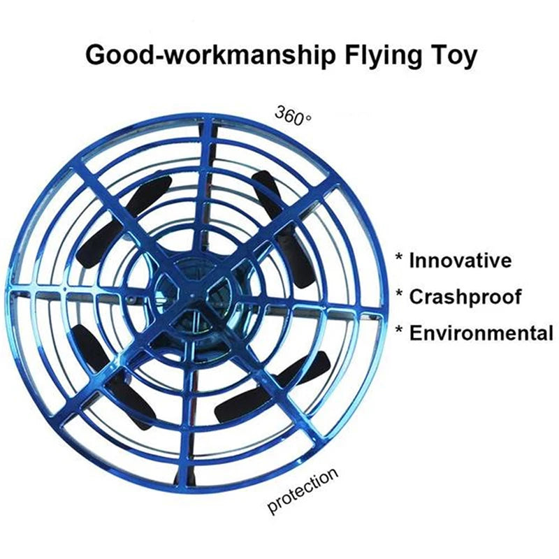 UFO Drone, good-workmanship flying innovative crashproof environmental toy 360"