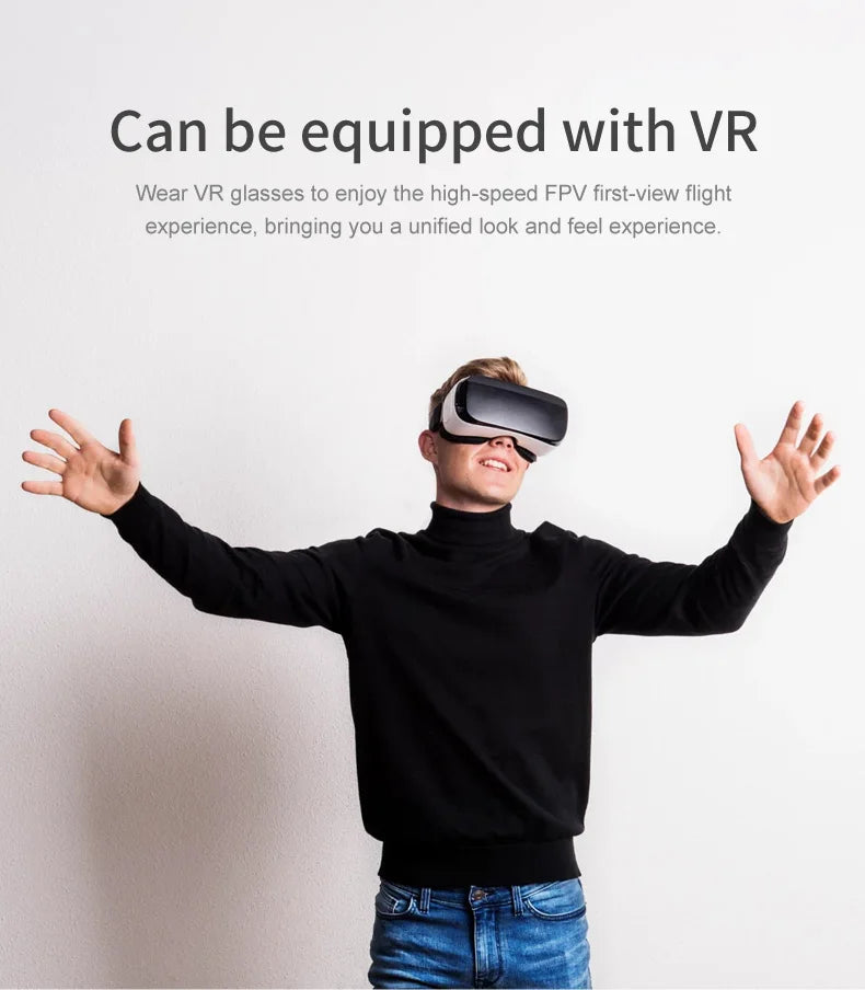 V2 Mini Drone, wear vr glasses to enjoy the high-speed fp