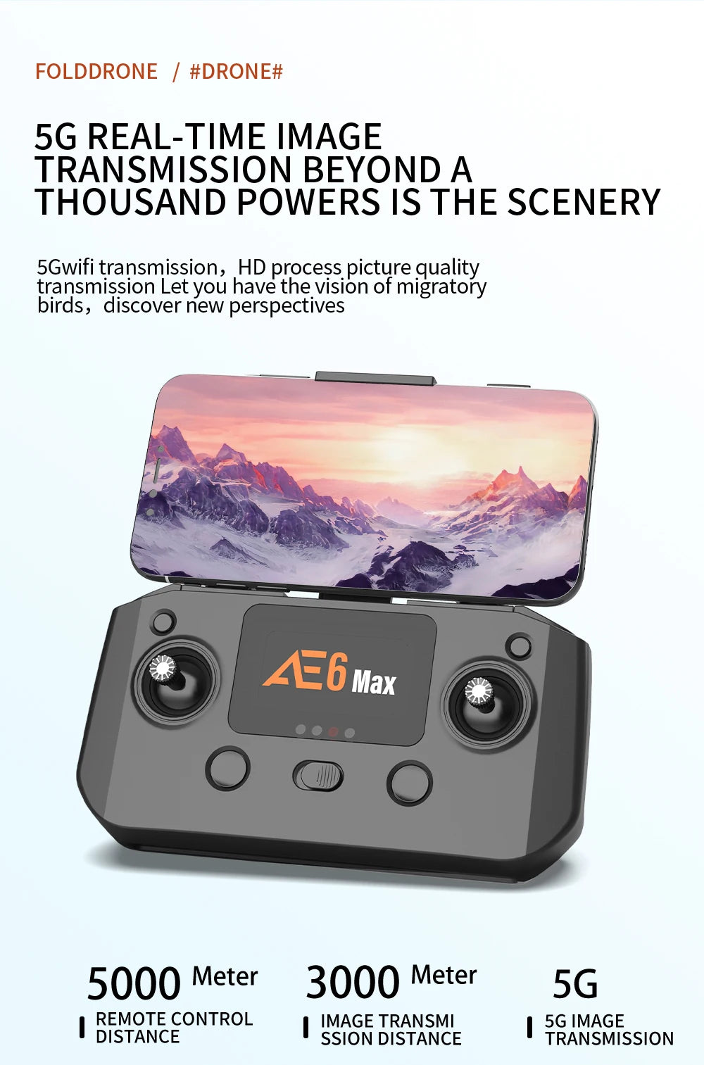 folddrone #drone# 56 real-time image transmission beyond