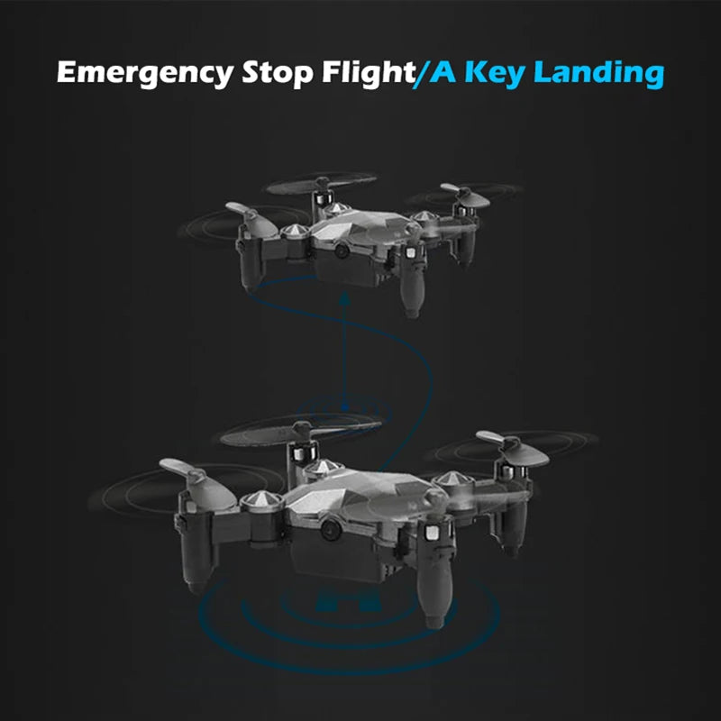 DH800 Drone, foldable mini quadcopter 360 degree rotate aerobatics watch