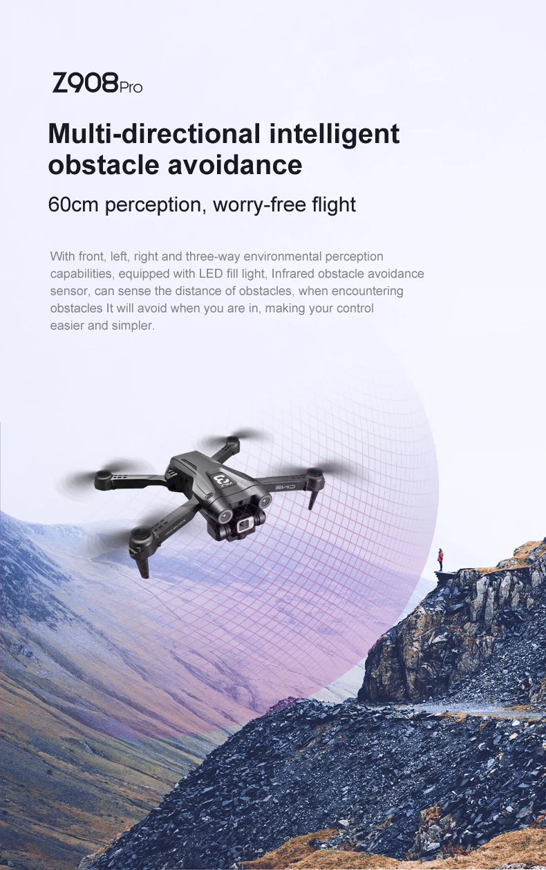QJ Z908 Drone, z908pro multi-directional intelligent obstacle avoidance 60c