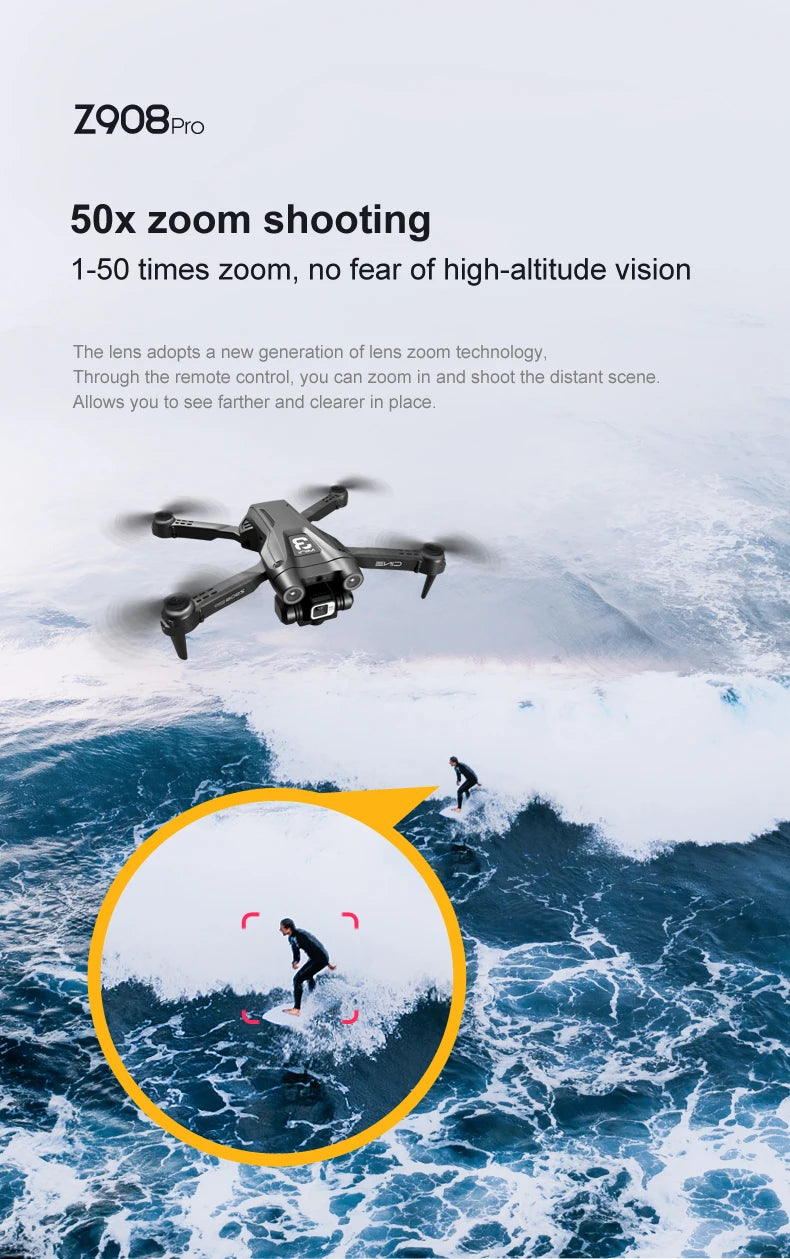 QJ Z908 Drone, the lens adopts a new generation of lens zoom technology .
