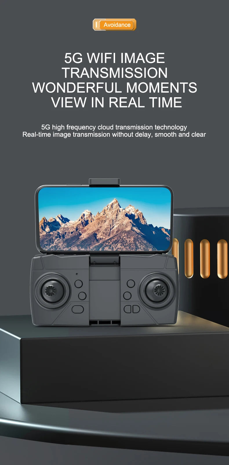 A19 Pro Drone, avoidance 5g wifi image transmission wonderful moments view in real time 