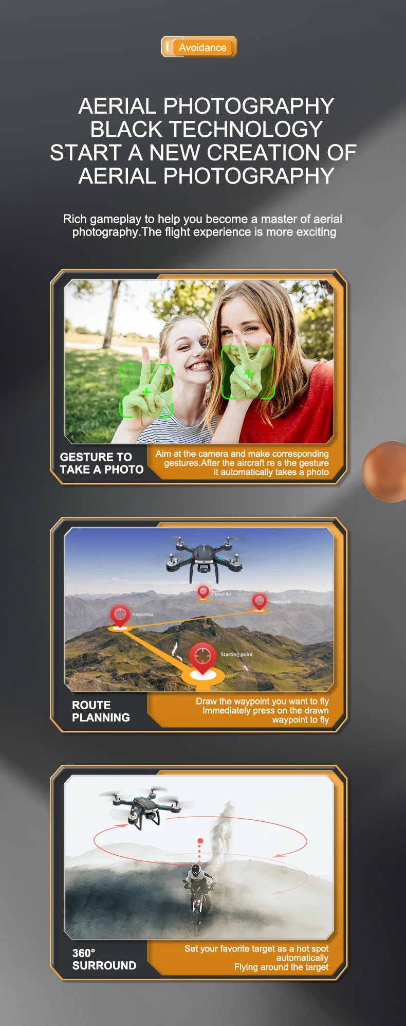 A19 Pro Drone, aerial photography rich gameplay to help you become a master of aerial photography