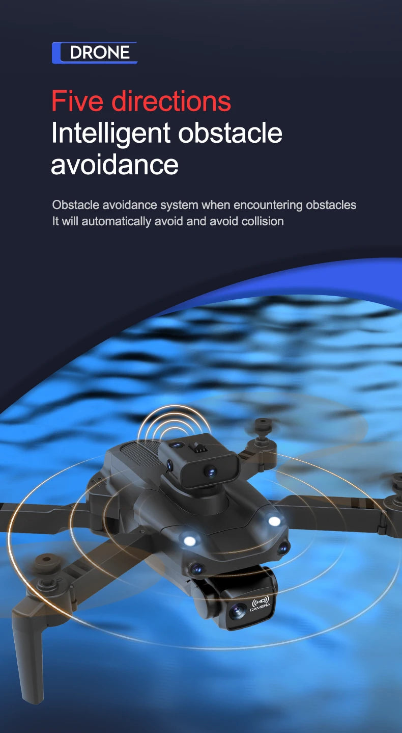 S172 Max Drone, drone five directions intelligent obstacle avoidance system when encountering obstacles it will