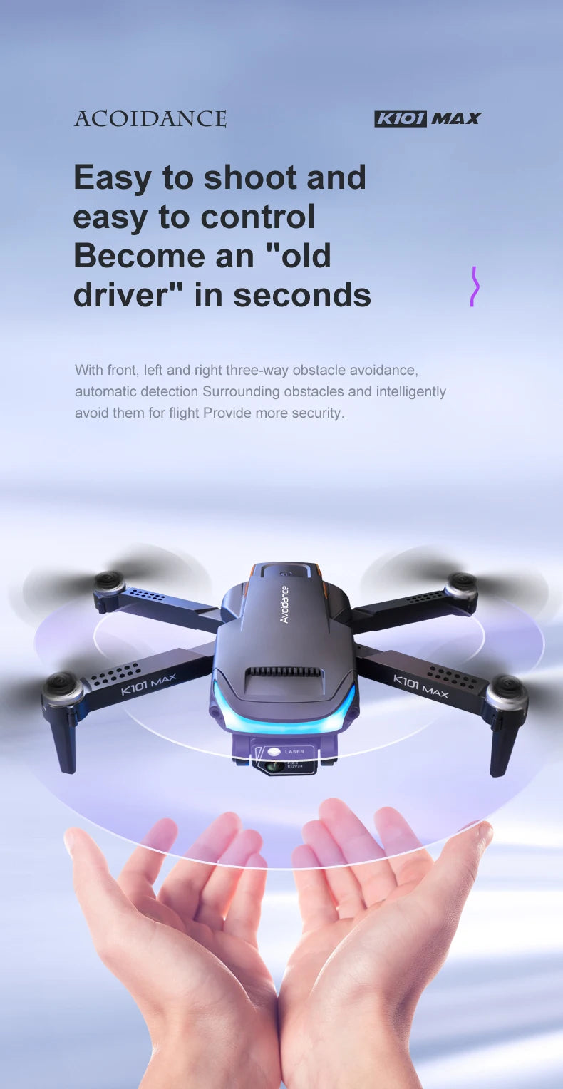 K101 Max Drone, acoidance kiot max easy to shoot