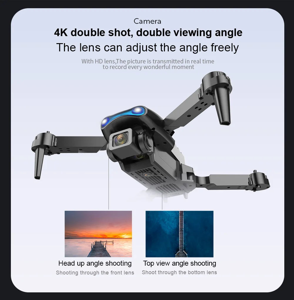 E99 Pro Drone With HD Camera, E99 Pro Drone, lens can adjust the angle freely with hd lens,the picture
