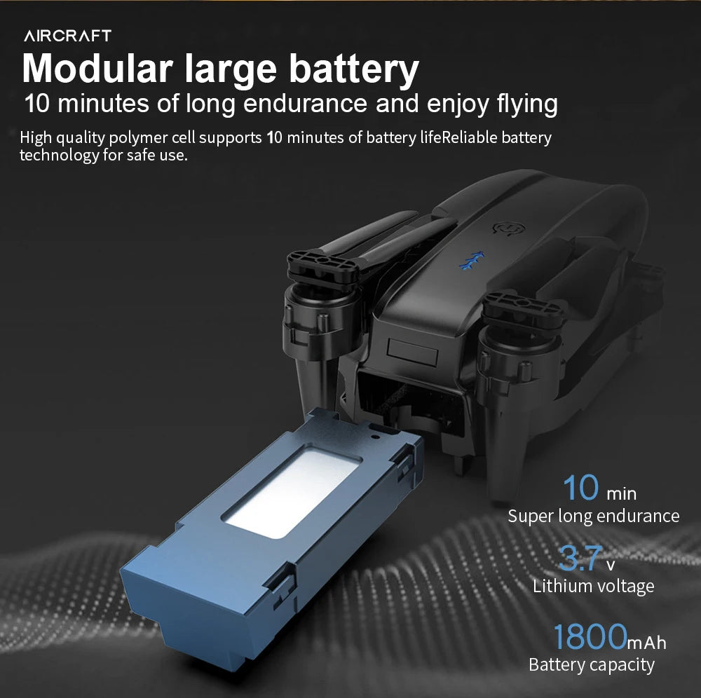 E99 Pro Drone With HD Camera, AIRCRAFT Modular large battery 10 minutes of long endurance and enjoy flying High quality poly