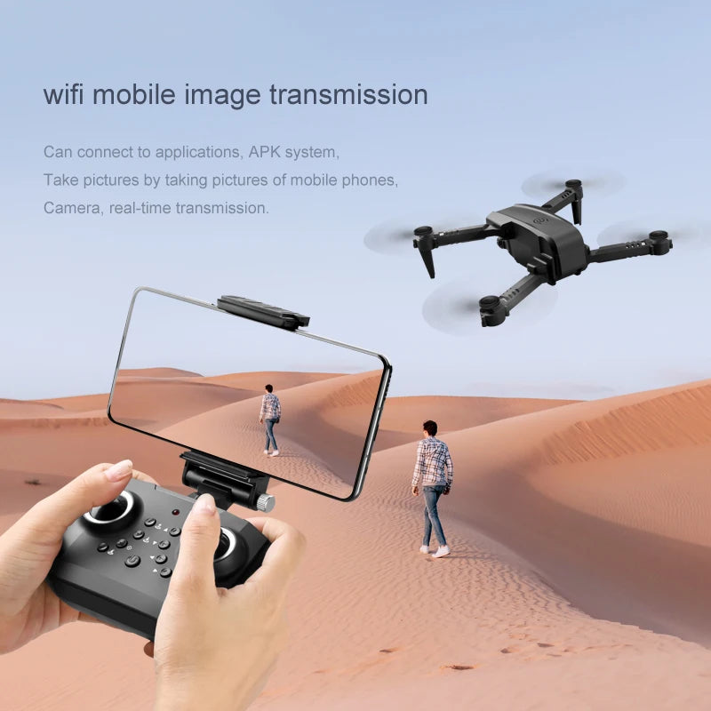 Ls XT6 Mini Drone, wifi mobile image transmission can connect to applications; apk system