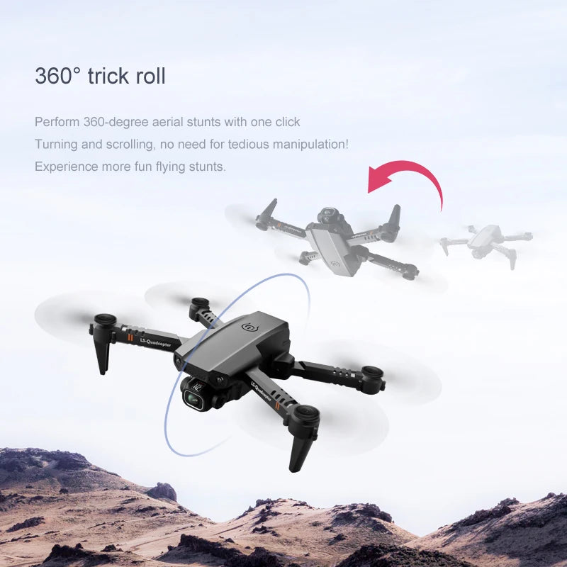 Ls XT6 Mini Drone, perform 360-degree aerial stunts with one click turning and scrolling