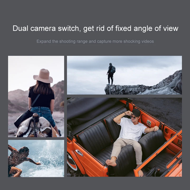 Ls XT6 Mini Drone, dual camera switch, rid of fixed angle of view expand the shooting range
