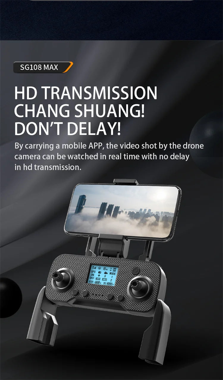 SG108 MAX - 4K Mini Drone, chang shuangi dont delayi by carrying a