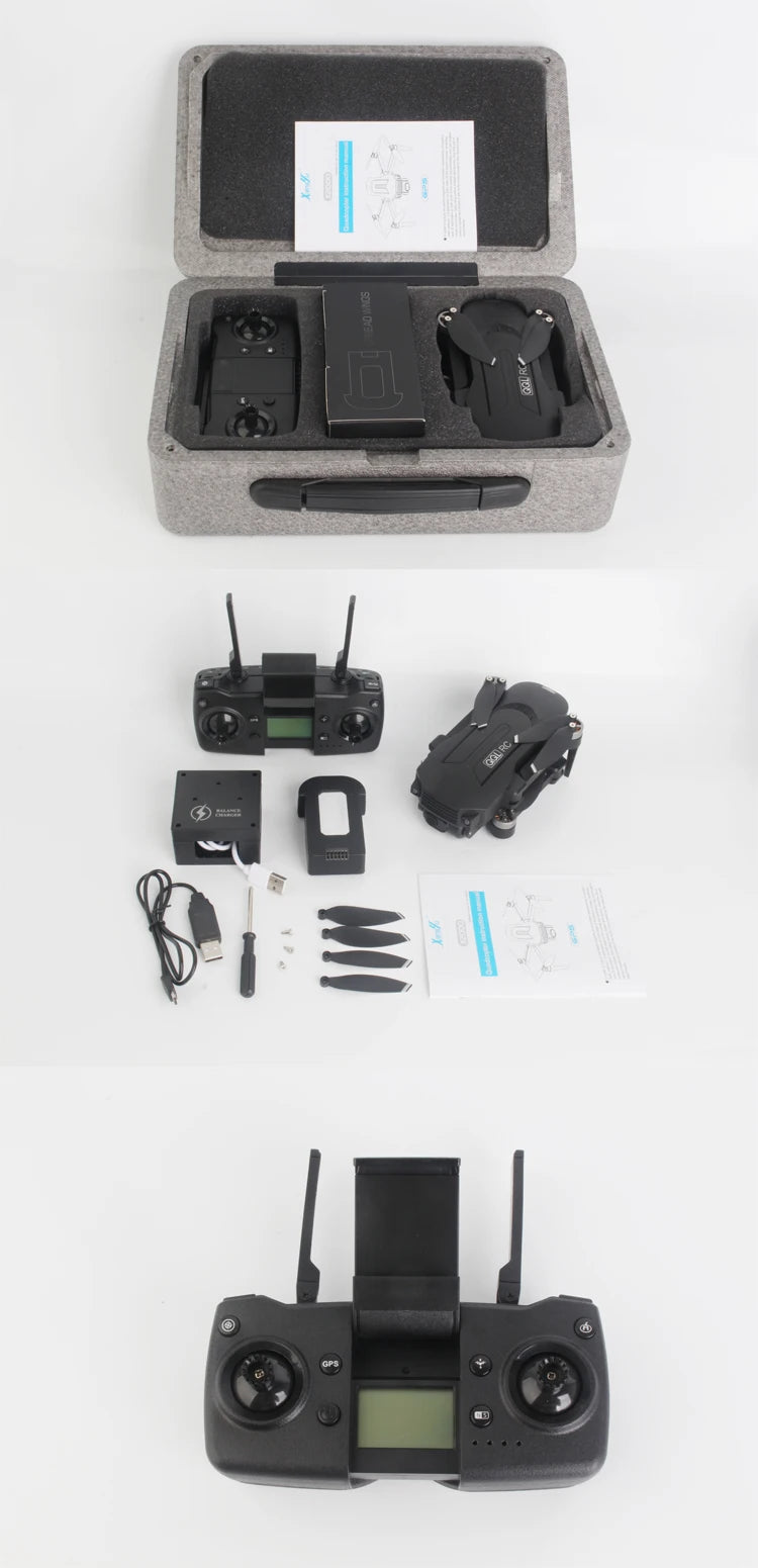 X2000 Drone, gps brushless portable drone with 4k hd