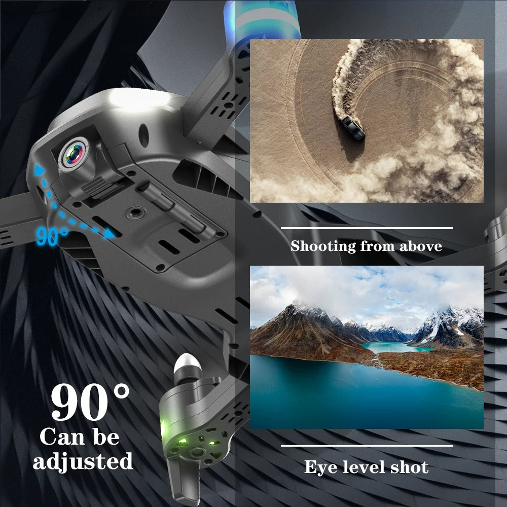 F183 Drone, u shooting from above 90o can be adjusted eye