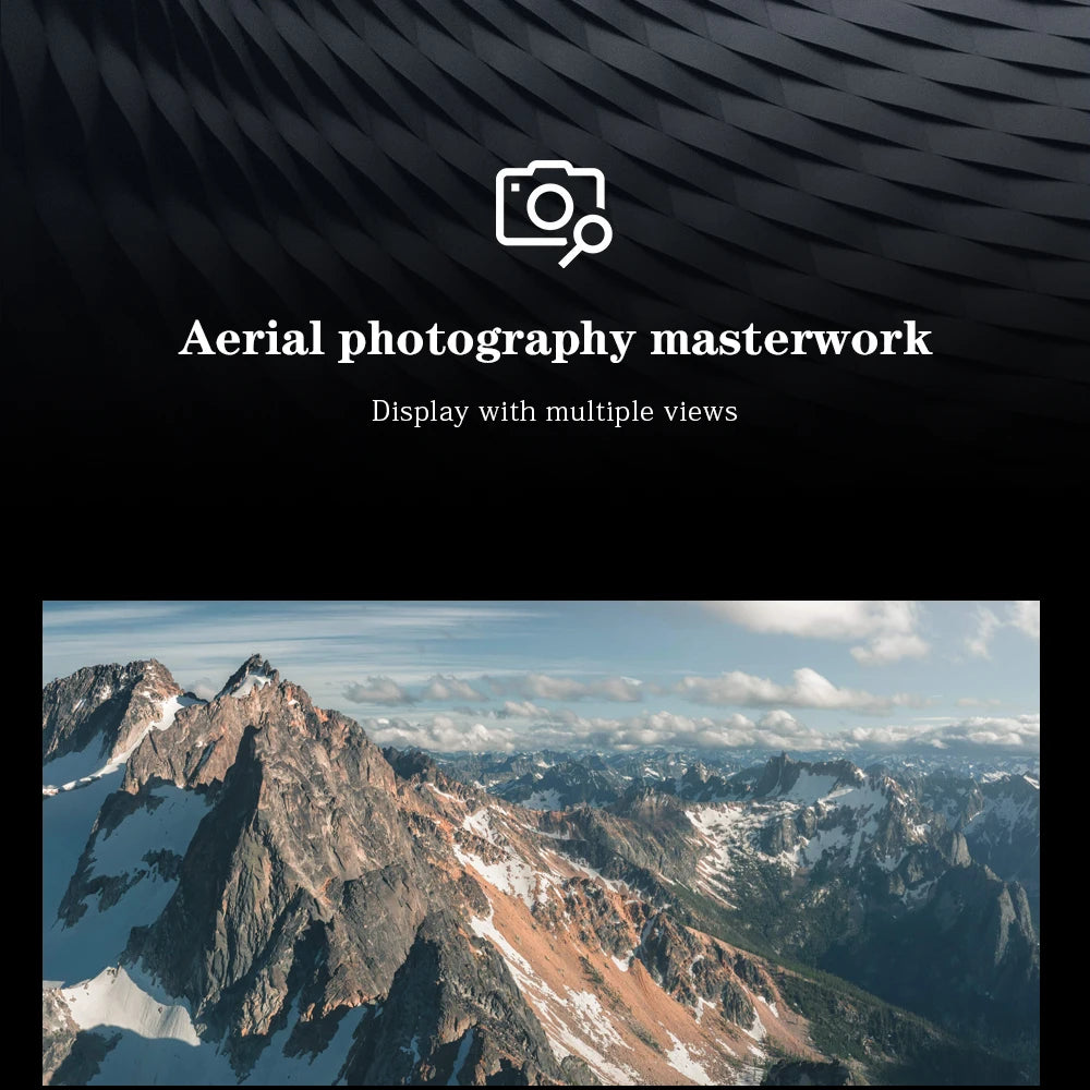 F183 Drone, aerial photography masterwork display with multiple