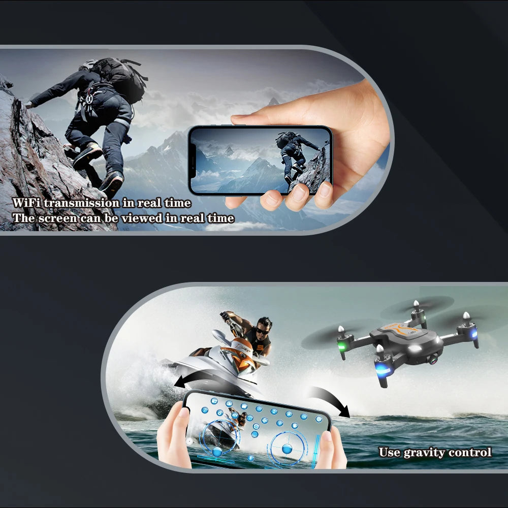 F183 Drone, wifi transmission inrealtime the screen can beviewedinrealtime use