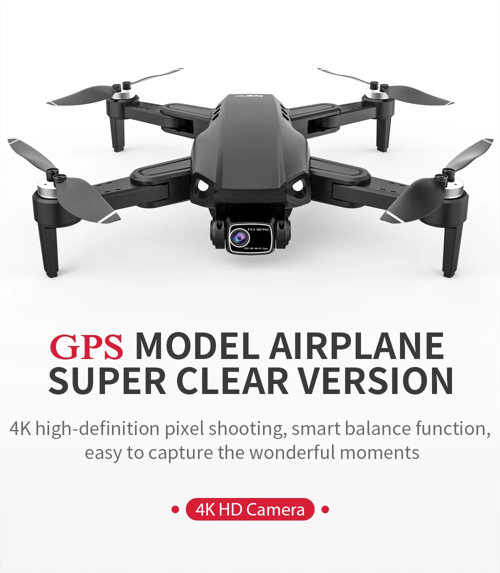 L900 PRO SE Drone, gps model airplane super clear version 4k high-de