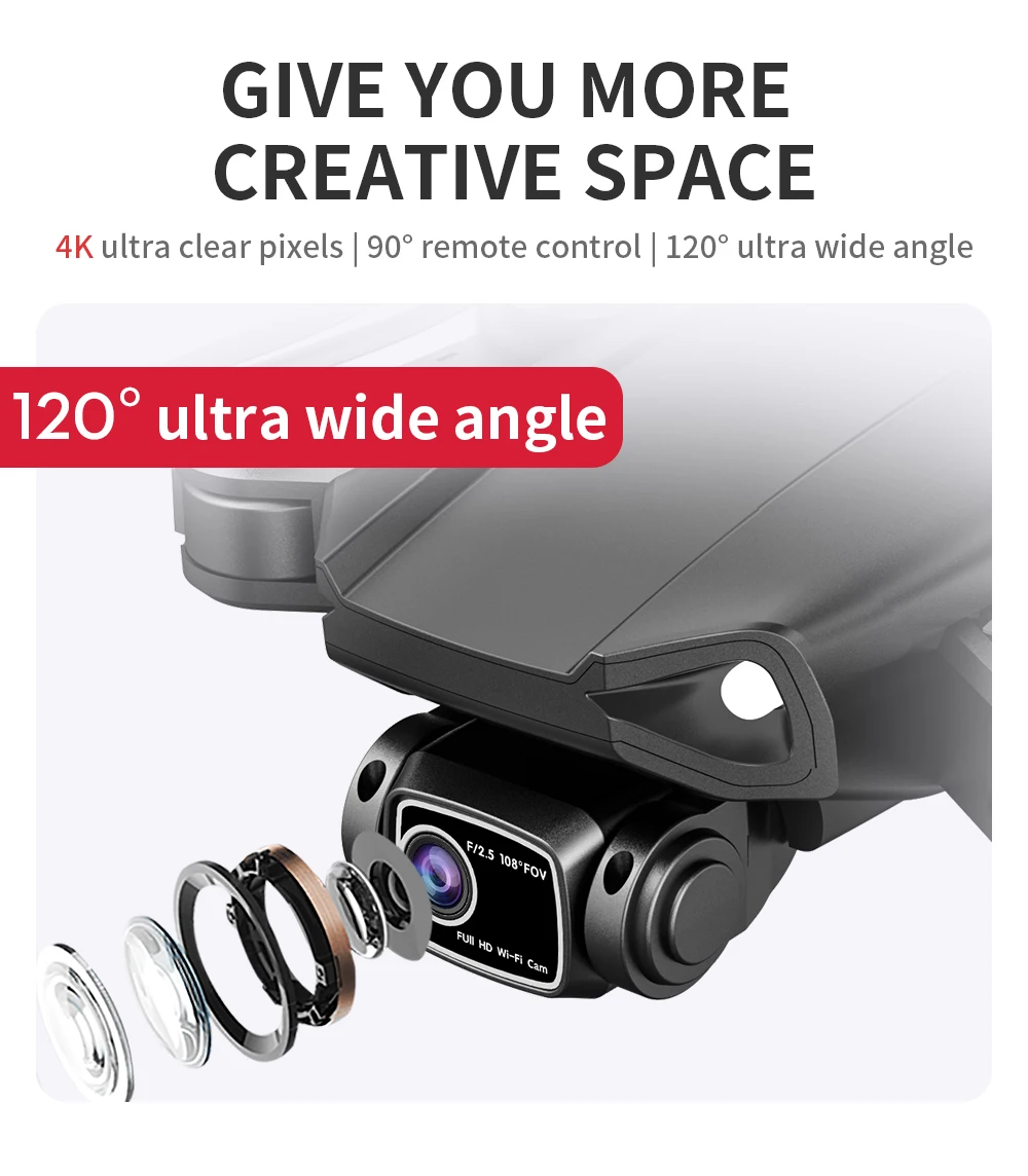 L900 PRO SE Drone, 4kultra clear pixels 90 remote control 1208 ultra wide angle 120