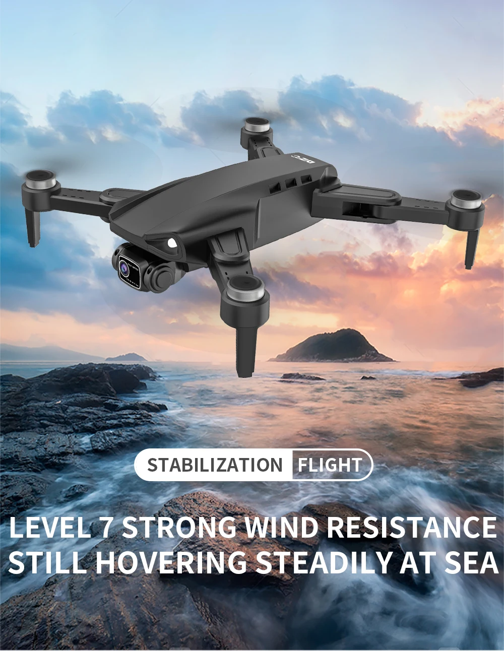 L900 PRO SE Drone, stabilization flight level 7 strong wind resistance still hovering steadily at