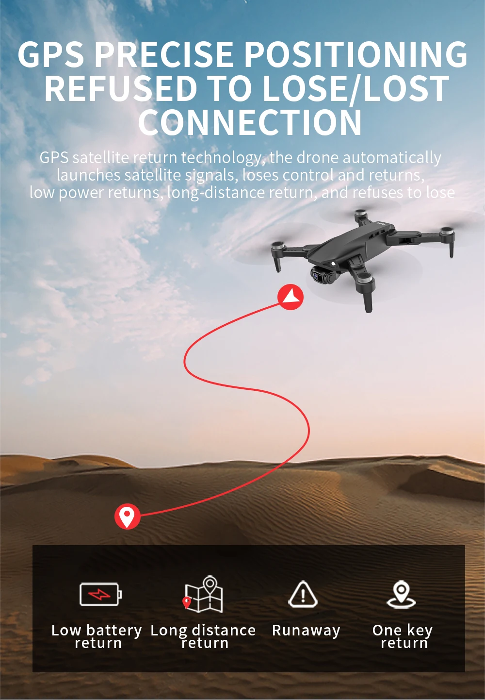 L900 PRO SE Drone, drone refuses to lose/lost connection gps satellite