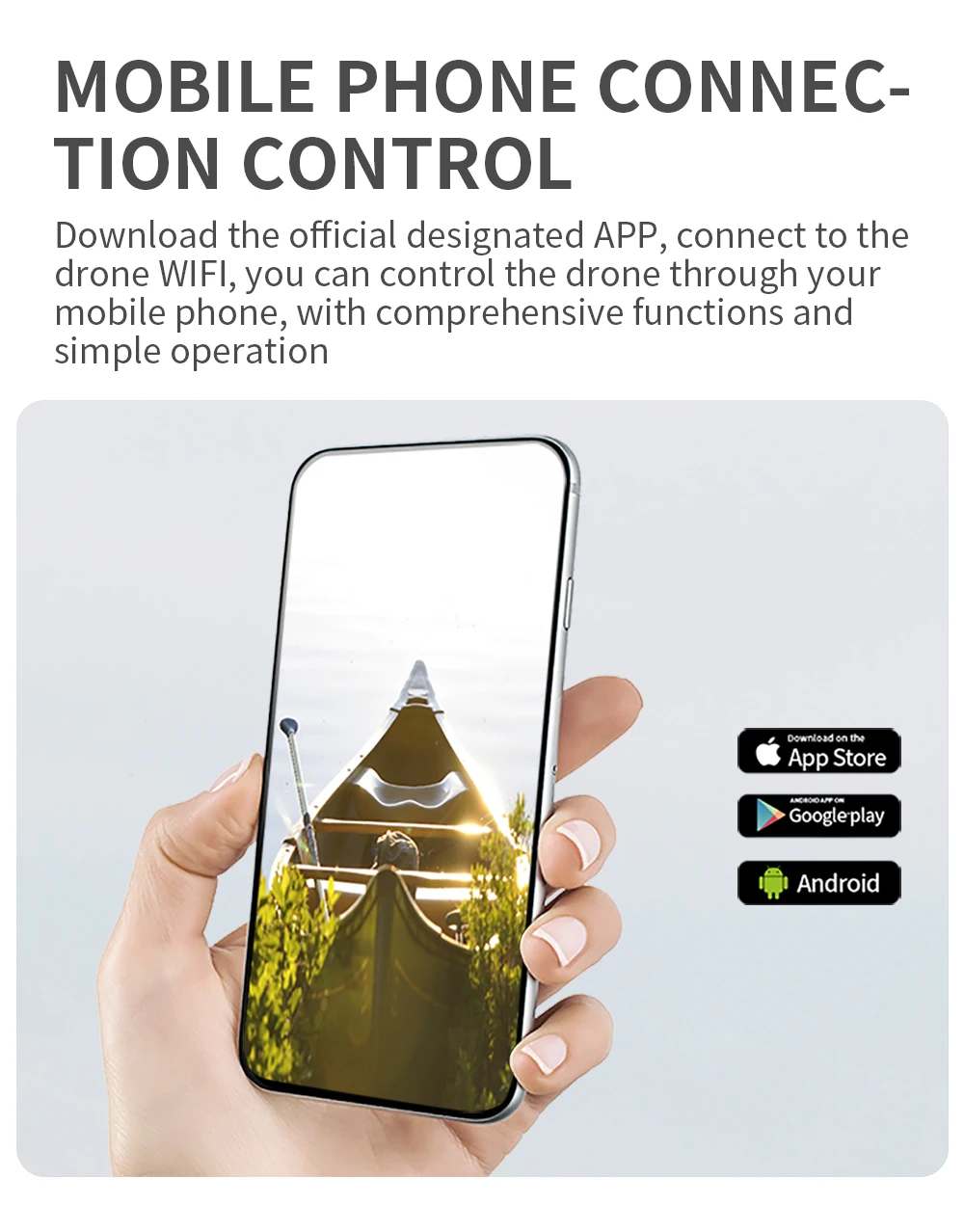 L900 PRO SE Drone, download the official designated app, connect to the drone wifi, you can