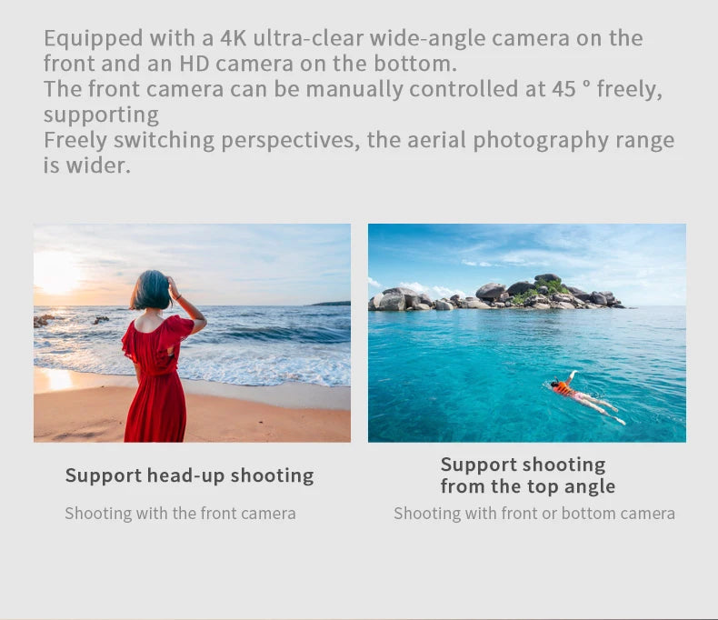 S60 Drone, equipped with 4k ultra-clear wide-angle camera on the