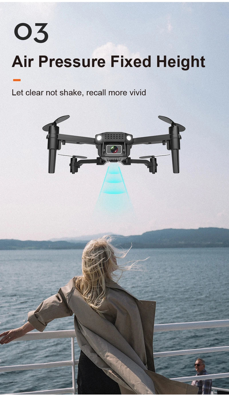 R16 Drone, 03 air pressure fixed height let clear not shake, recall more