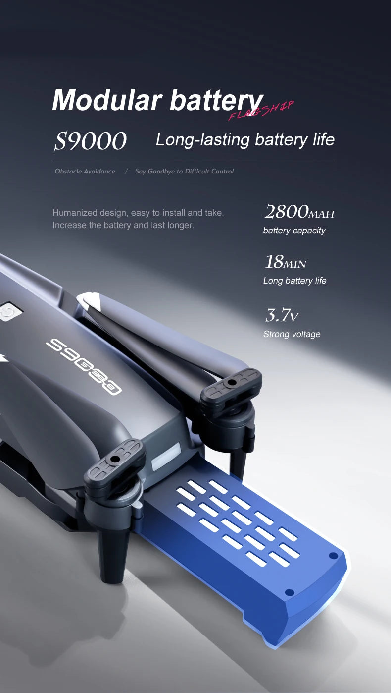 S9000 Drone, modular battery s9000 long-lasting battery life obstacle avoidance