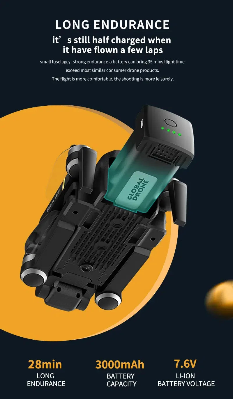 GD93 Pro Max Drone, battery can bring 35 mins flight time exceed most similar consumer drone products