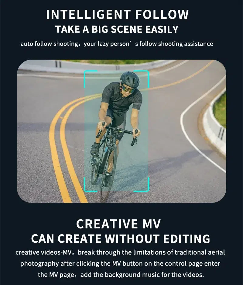 GD93 Pro Max Drone, creative mv can create without editing your person' s follow