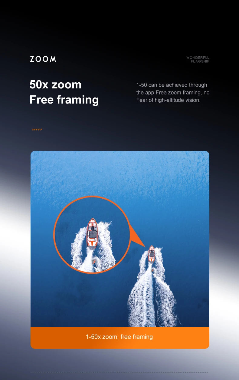 V15 Drone, zoom wonderful flagship 50x zoom 1-50 can be achieved through the app