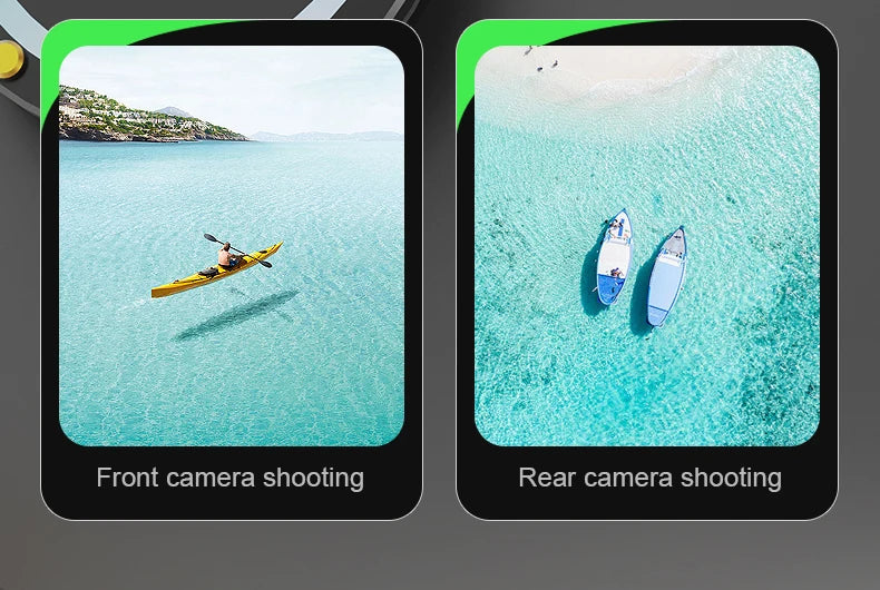 S5S Drone, front camera shooting rear camera