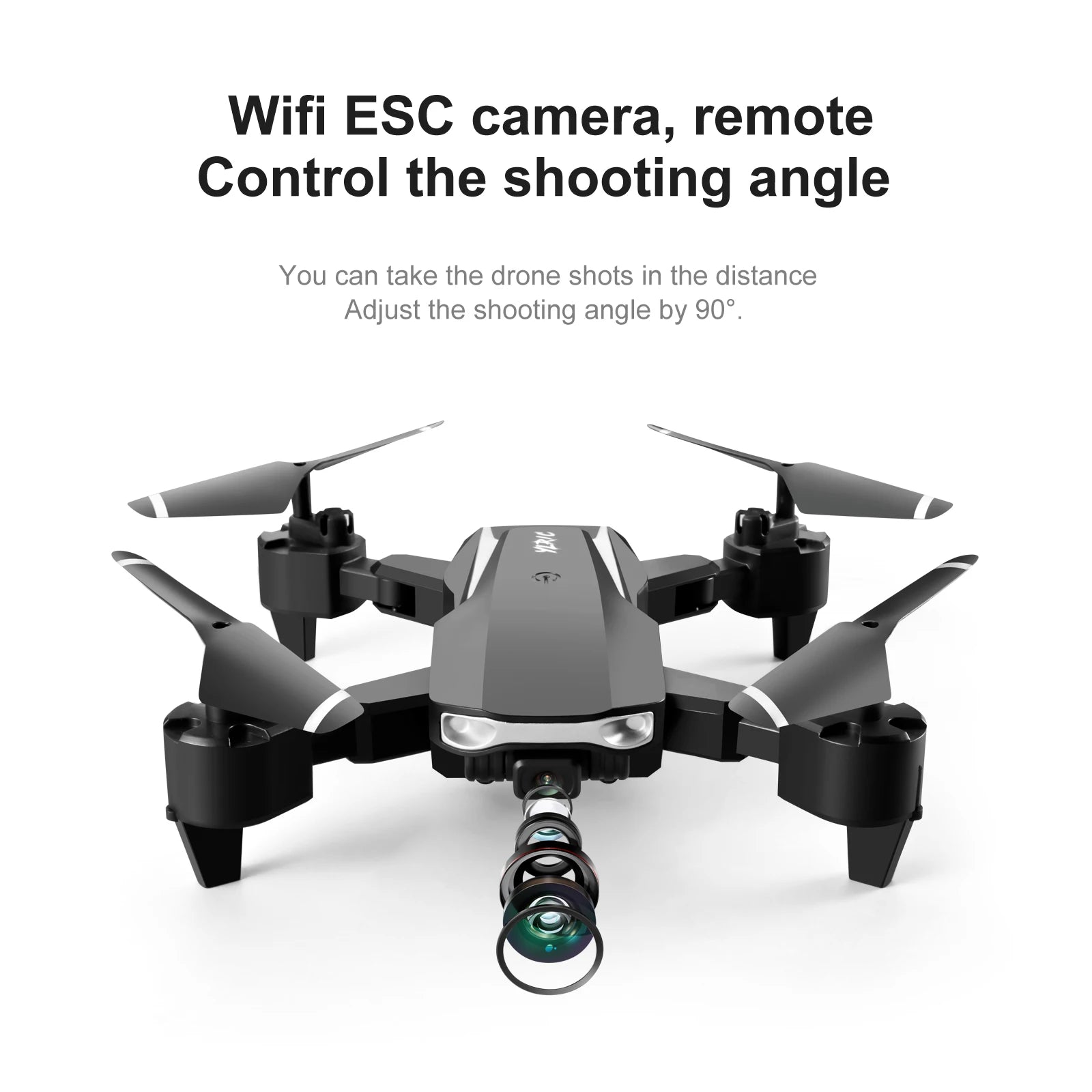 S90 طائرة صغيرة بدون طيار - كاميرا 4K عالية الدقة بزاوية واسعة ESC 1080P WiFi Fpv كاميرات مزدوجة الارتفاع تحافظ على ألعاب طائرات الهليكوبتر للأولاد 18 S90 Mini Drone, wifi esc camera, remote control the shooting angle you can take the
