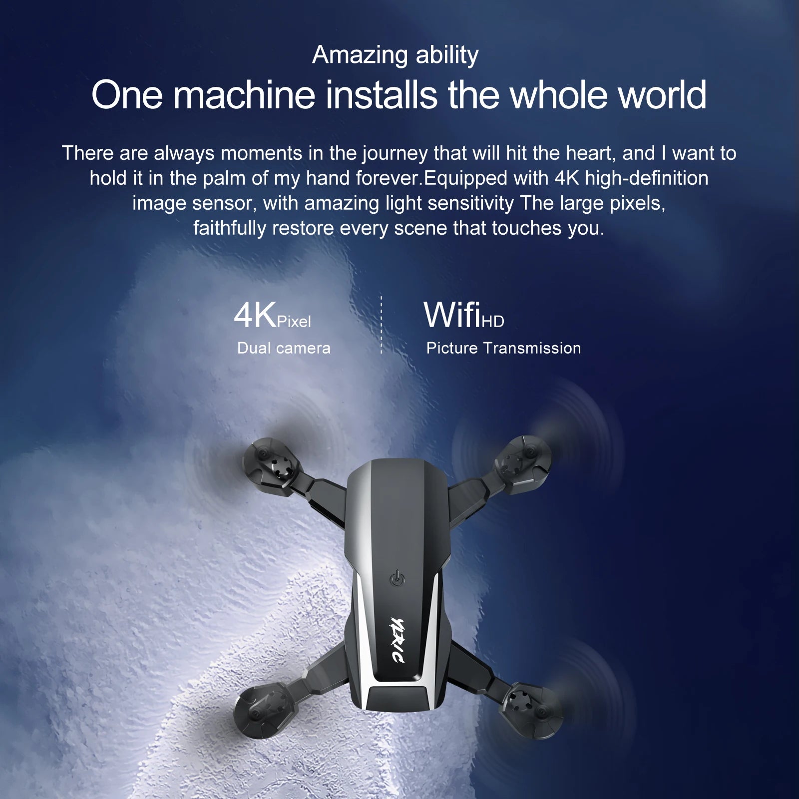 S90 طائرة صغيرة بدون طيار - كاميرا 4K عالية الدقة بزاوية واسعة ESC 1080P WiFi Fpv كاميرات مزدوجة الارتفاع تحافظ على ألعاب طائرات الهليكوبتر للأولاد 19 S90 Mini Drone, amazing ability one machine installs the whole world there are always moments in