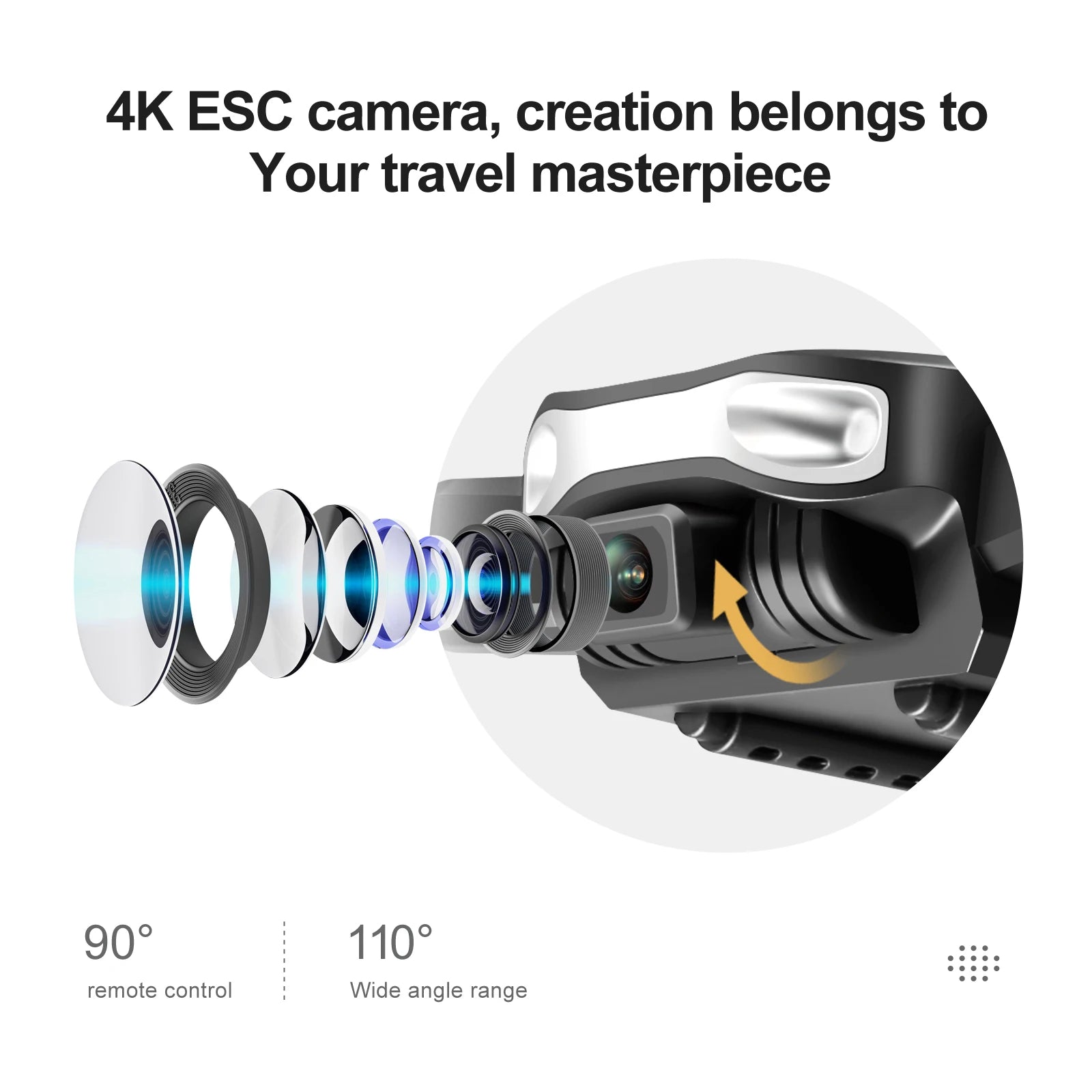 S90 طائرة صغيرة بدون طيار - كاميرا 4K عالية الدقة بزاوية واسعة ESC 1080P WiFi Fpv كاميرات مزدوجة الارتفاع تحافظ على ألعاب طائرات الهليكوبتر للأولاد 23 S90 Mini Drone, 4k esc camera, creation belongs to your travel masterpiece n